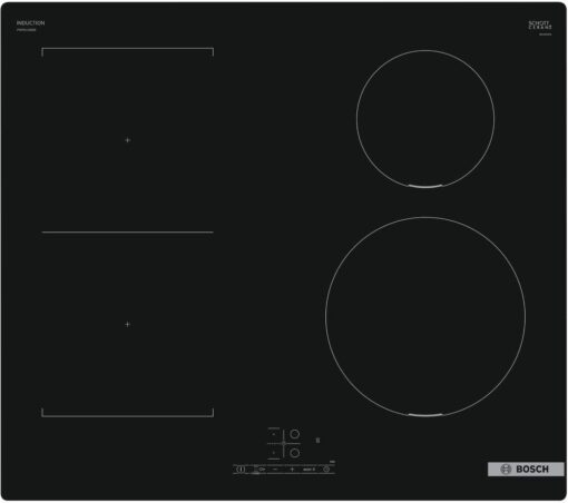 BOSCH Series 4 PWP611BB5B 59 cm Electric Induction Hob - Black, Black