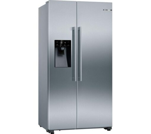 BOSCH Series 6 KAD93AIERG American-Style Fridge Freezer - Brushed Steel, Brushed Steel