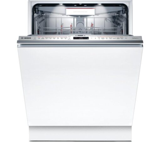 BOSCH Series 8 Perfect Dry SMD8YCX02G Full-size Fully Integrated WiFi-enabled Dishwasher, White