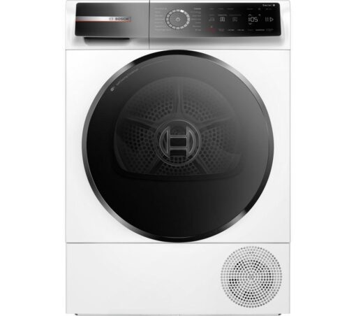 BOSCH Series 8 WQB246C9GB WiFi-enabled 9 kg Condenser Tumble Dryer - White, White