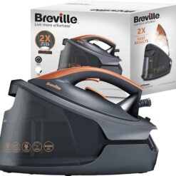 BREVILLE DiamondXpress VIN445 Steam Generator Iron - Dark Grey & Rose Gold, Silver/Grey,Red