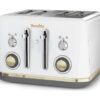 BREVILLE Mostra VTT937 4-Slice Toaster - White, White