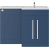 Bahtroom l Shape Vanity Unit rh Basin Sink Furniture Matt Navy Blue