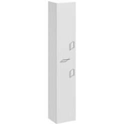 Balterley - Floor Standing Tall Bathroom Unit - 350mm - Gloss White