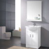 Basin Vanity Cabinet Bathroom Storage Furniture Sink Unit 550mm Gloss White