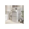 Bathroom Cloakroom Vanity Unit Wash Storage Cabinet Countertop Basin White 500mm