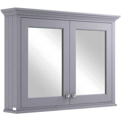 Bayswater Plummett Grey Bathroom Cabinet 750mm High x 1050mm Wide