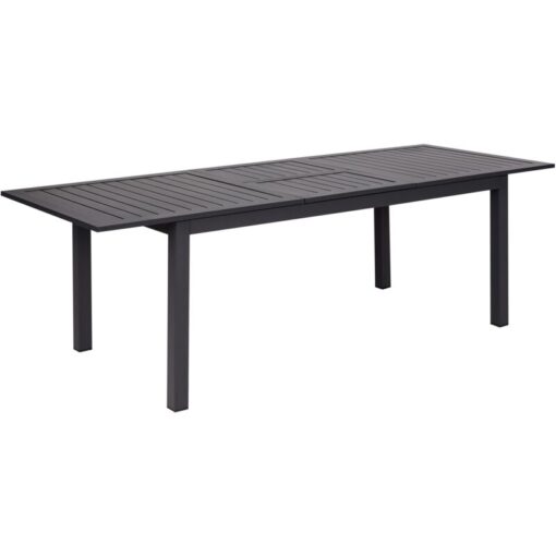 Beliani - Extending Garden Table 180/240 x 90 cm Aluminum Dark Grey Outdoor Furniture Skaloma