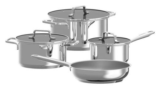 Berghoff Helix 4 Piece Stainless Steel Pan Set