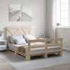 Brambly Cottage Bed Frame With Headboard 160X200 Cm Solid Wood Pine