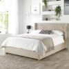 CL Soho Twill Kingsize Ottoman Bedframe - Natural