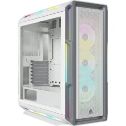 CORSAIR iCUE 5000T RGB ATX Mid-Tower PC Case - White, White