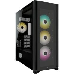 CORSAIR iCUE 7000X RGB ATX Full-Tower PC Case - Black, Black