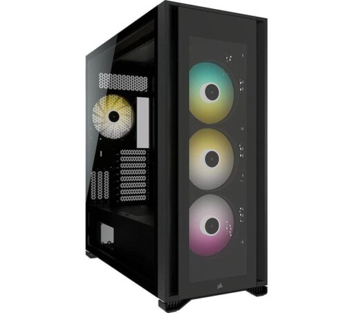 CORSAIR iCUE 7000X RGB ATX Full-Tower PC Case - Black, Black