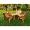 Charles Taylor - Little Fellas Deluxe Table Set, Wooden Garden Furniture for Children - W240 x D214 x H77 - Fully Assembled