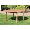 Charles Taylor - Six Seater Round Table, Garden Furniture - W150 x D150 x H80 - Fully Assembled