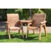 Charles Taylor - Wooden Companion Angled Garden 2 Seater Chair