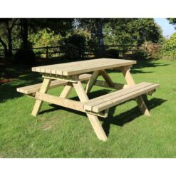 Churnet Valley - Deluxe Wooden Garden Picnic Table 1800 Length