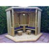 Churnet Valley - Four Seasons & Decking - Timber - L230 x W290 x H205 cm - Garden Furniture - Fully Assembled