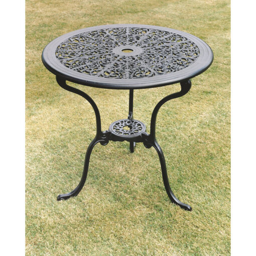 Coalbrookdale 68cm Table British Made, High Quality Cast Aluminium Garden Furniture - L68.5 x W68.5 x H68 cm