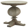 Copgrove Collection Pedestal Side Table - Wood - L70 x W70 x H60 cm - Brown