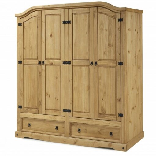 Corona 4 Door 2 Drawer Wardrobe