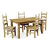 Corona 4'0' Dining Table & 4 Chairs