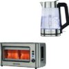 DAEWOO SDA2646GE Jug Kettle and 2-Slice Toaster Bundle - Transparent Silver, Silver/Grey