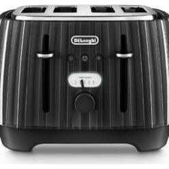 DELONGHI Ballerina CTD4003.BK 4-Slice Toaster - Black