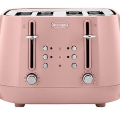 DELONGHI Eclettica CTY4003.PK 4-Slice Toaster - Pink, Pink