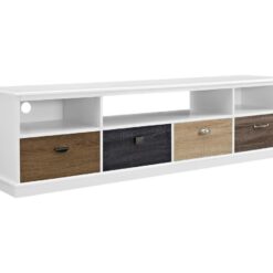 DOREL HOME 1773096PCOMUK Mercer 1829 mm TV Stand - White, White