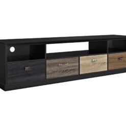 DOREL HOME 1773196PCOMUK Mercer 1829 mm TV Stand - Black, Black