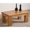 Dakota Chunky Oak Small Coffee Table for Living Room