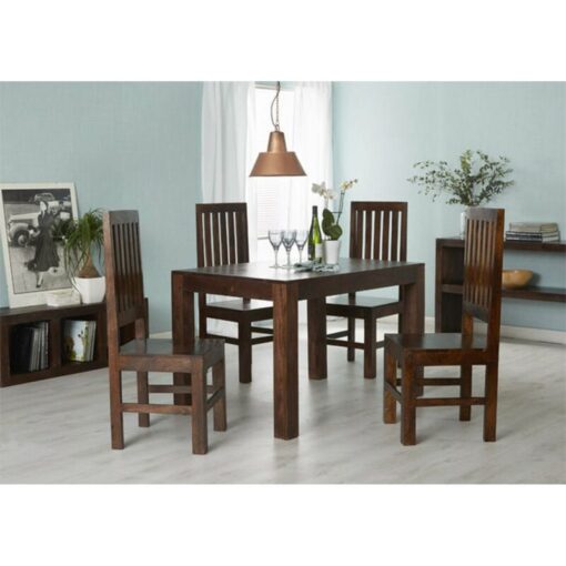 Dakota Mango Wooden 6Ft Large Dining Table Set With 6 Chairs