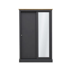 Devon 2 Door Sliding Wardrobe Charcoal