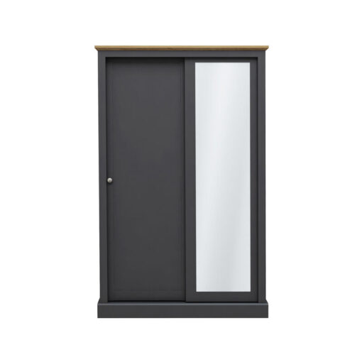 Devon 2 Door Sliding Wardrobe Charcoal