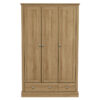 Devon 3 Door 2 Drawer Wardrobe Oak