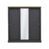 Devon 3 Door Sliding Wardrobe Charcoal