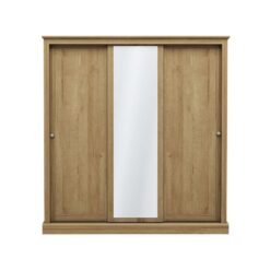 Devon 3 Door Sliding Wardrobe Oak