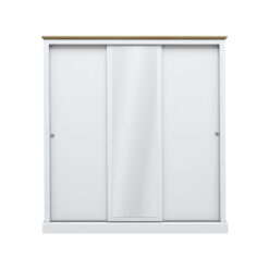 Devon 3 Door Sliding Wardrobe White