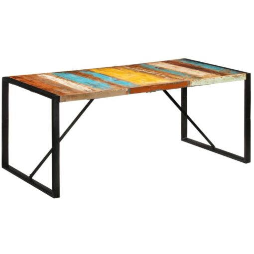 Dining Table 175x90x76 cm Solid Wood Reclaimed Vidaxl