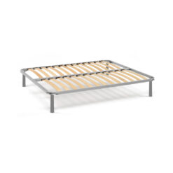 Double bed base, Orthopedic base in birch plywood with 14 slats, 100% Made in Italy, 180x200h 34 cm