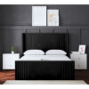 Elara Winged Ottoman Panel Bed with Headboard