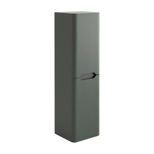 Ella Wall Hung 2-Door Tall Unit 350mm Wide - Matt Anthracite - Orbit