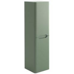 Ella Wall Hung 2-Door Tall Unit 350mm Wide - Matt Sage Green - Orbit