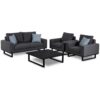 Ethos 2 Seat Sofa Set - Charcoal