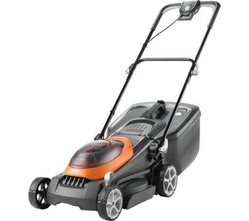 FLYMO UltraStore 380R Cordless Rotary Lawn Mower - Orange & Grey