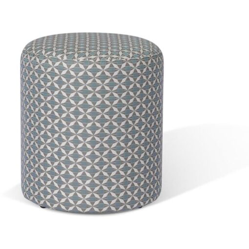 Fabric Sunbrella Footstool 45x45cm - Mosaic Blue