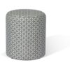 Fabric Sunbrella Footstool 45x45cm - Mosaic Glacier