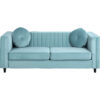 Farah 3 Seat Midnight Green Velvet Sofa - Premier Housewares